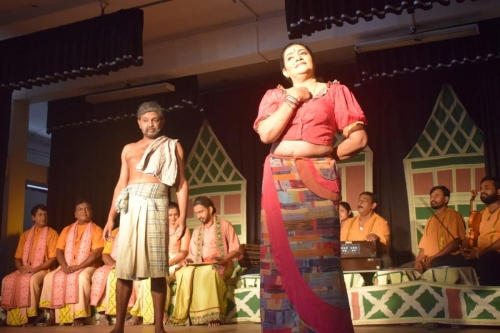 Stage drama performance for school children